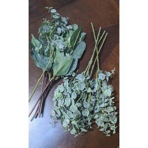 New Mixed Eucalyptus Leaves Stems Bulk Artificial Eucalyptus Leaves Sprays Faux
